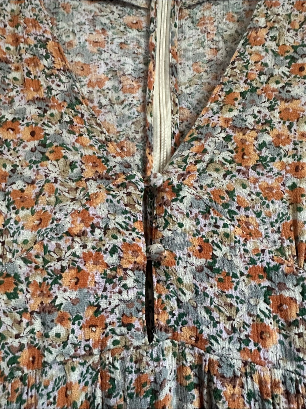 Natural Life Evangeline Floral Paisley Empire Waist Maxi Dress Pockets XS - Picture 6 of 12